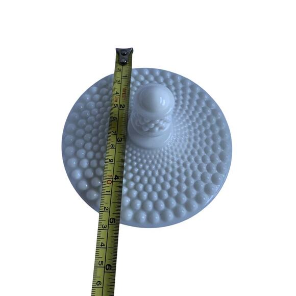 Westmoreland White Milk Glass LID ONLY Hobnail Raised Dot Pattern - Picture 9 of 10